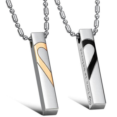 1Pair New Fashion Couples Lovers Heart Pendant Necklace With Magnetic Love is Be Loved Promise Clavicle Chain Valentines Day Gi
1Pair New Fashion Couples Lovers Heart Pendant Necklace With Magnetic Love is Be Loved Promise Clavicle Chain Valentines Day Gi