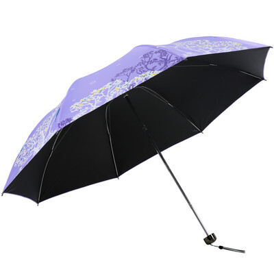 Paradise umbrella black plastic UPF50 polyester silk spinning tri-fold ultra-light sun umbrella umbrella 31839E light purple
Paradise umbrella black plastic UPF50 polyester silk spinning tri-fold ultra-light sun umbrella umbrella 31839E light purple