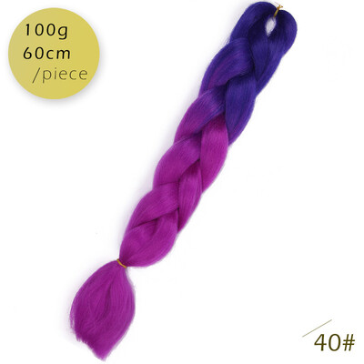 AISI HAIR 100gpcs 24inch Kanekalon Jumbo Braids Hair Ombre Two Tone Colored Synthetic Hair for Dolls Crochet Hair
AISI HAIR 100gpcs 24inch Kanekalon Jumbo Braids Hair Ombre Two Tone Colored Synthetic Hair for Dolls Crochet Hair