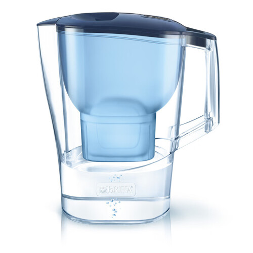 海囤全球碧然德(BRITA) 滤水壶Aluna 光汐系列3.5L蓝色 1壶1芯 家用办公过滤净水器 自来水过滤器 净水壶滤芯套装