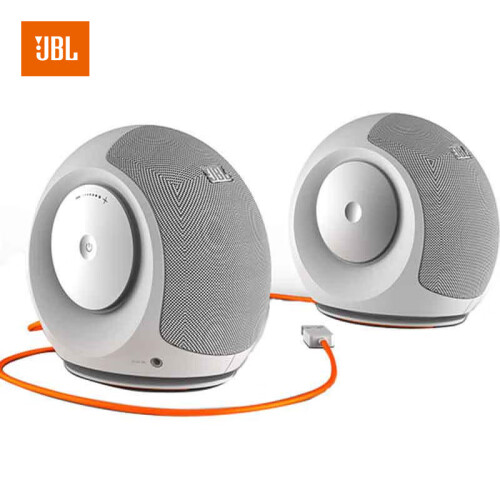 JBL Pebbles 音乐蜗牛升级版 电脑笔记本小音响 便携办公家用PC多媒体 USB供电低音炮 桌面游戏立体声 白色