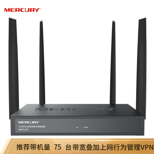 水星（Mercury）1200M 5G双频无线企业级路由器 wifi穿墙/VPN MER1200