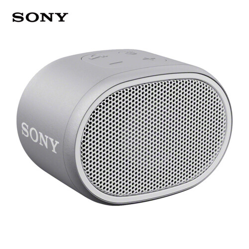 索尼（SONY）SRS-XB01 无线蓝牙便携音响 IPX5防水重低音（浅灰白）