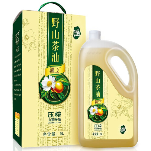 赣江 山茶油物理压榨茶籽食用油5L礼盒装