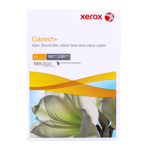 施乐(Xerox)Colotech+彩激纸 160g A4  250张/包