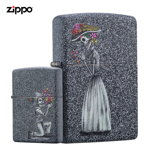 之宝(Zippo)打火机 嫁给我好吗 哑漆彩印对机28987 煤油防风火机