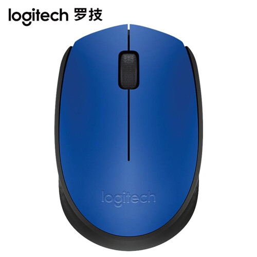 罗技（Logitech） M170光电无线鼠标笔记本台式电脑商务办公省电办公游戏鼠标 多色可选 蓝色