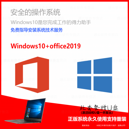 微软正版Win10系统终生授权Windows10专业版家庭版激活/电子版秒发货 专业版+Office2019/电子版发邮箱/无票