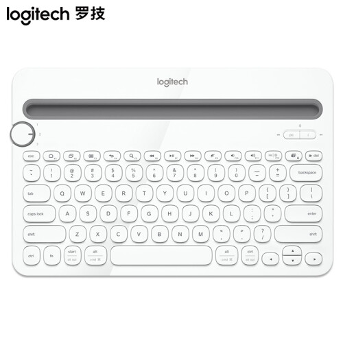 罗技（Logitech） K480 多设备蓝牙键盘 IPAD键盘 手机键盘  时尚键盘 白色