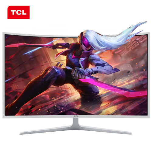 TCL T32M7C 31.5英寸1800R曲面电脑显示屏 广视角高对比可壁挂75hz FreeSync游戏电竞显示器（HDMI/VGA）