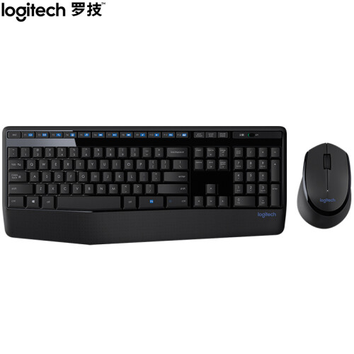 罗技（Logitech）MK345 键鼠套装 无线键鼠套装 办公键鼠套装 全尺寸 黑色 自营 带无线2.4G接收器