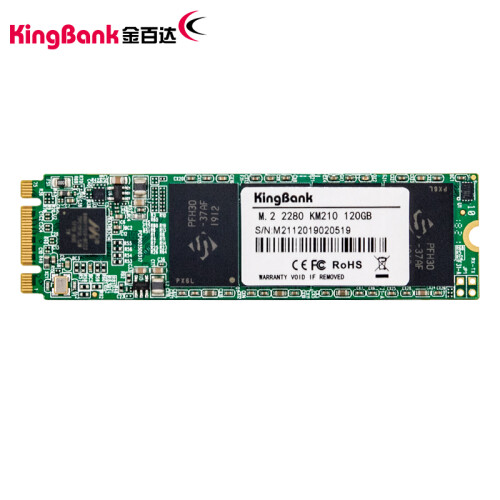 金百达（KINGBANK） 120GB SSD固态硬盘 M.2接口(SATA总线)  KM210 M.2 2280系列