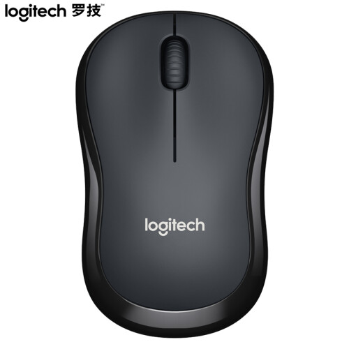 罗技（Logitech）M220 鼠标 无线鼠标 办公鼠标 静音鼠标 对称鼠标 灰黑色 自营 带无线2.4G接收器