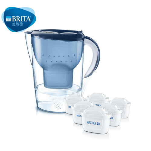 【京东JOY联名款】碧然德（BRITA） 过滤净水器 家用滤水壶 净水壶 海洋系列 3.5L蓝色一壶六芯装