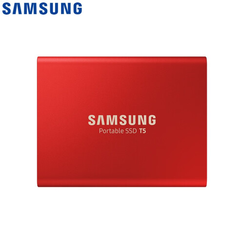 三星(SAMSUNG) 500GB Type-c USB3.1 移动硬盘 固态（PSSD）T5 金属红