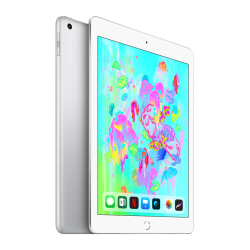 Apple iPad 平板电脑 2018年新款9.7英寸（128G WLAN版/A10 芯片/Retina显示屏 MR7K2CH/A）银色