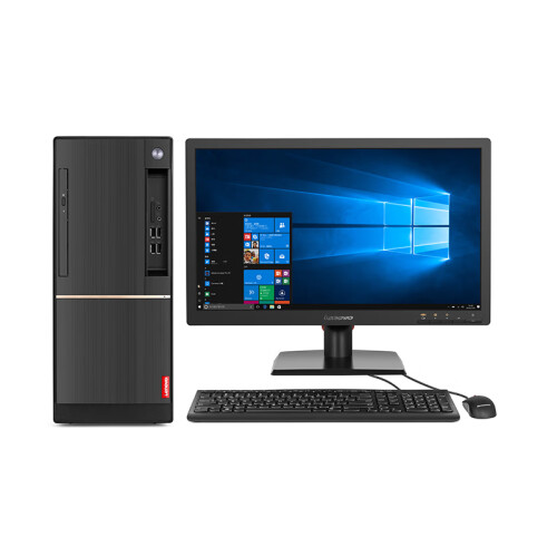 联想（Lenovo）扬天T4900d 商用台式电脑整机 （I5-7400 8G 1T 2G独显 DVDRW 千兆网卡 WIN10）21.5英寸