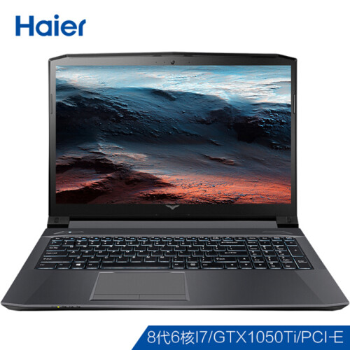 海尔（Haier）凌越GT 15.6英寸轻薄商务吃鸡游戏笔记本(I7-8750H 8G 1TB+128G SSD GTX1050Ti 4G 正版Win10)