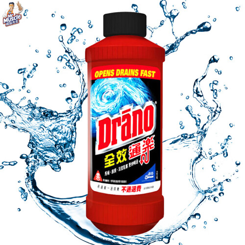 京东超市威猛先生 Drano 全效通乐 管道通 原装进口 500ml 管道疏通剂 下水道疏通剂 马桶疏通剂厕所疏通剂浴室疏通剂