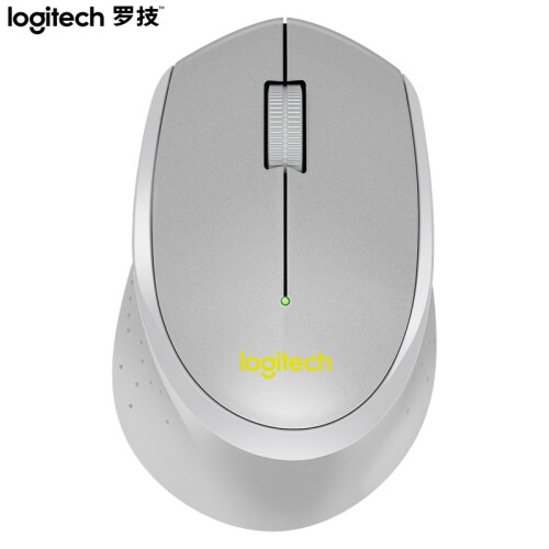 罗技（Logitech）M330 鼠标 无线鼠标 办公鼠标 静音鼠标 右手鼠标 灰色 自营 带无线2.4G接收器