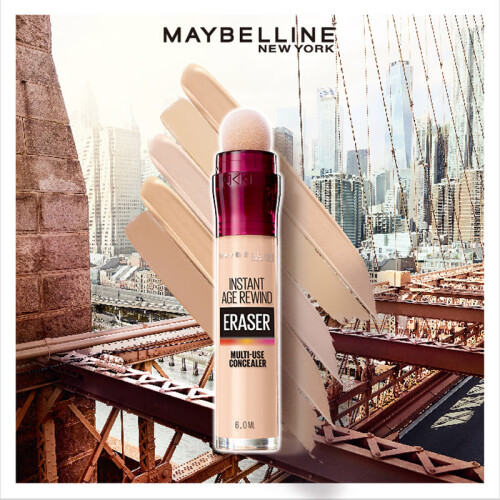 美宝莲（MAYBELLINE）橡皮擦遮瑕笔 150 6ml（遮瑕 遮盖眼袋黑眼圈雀斑痘印 脸部眼部遮瑕 ）