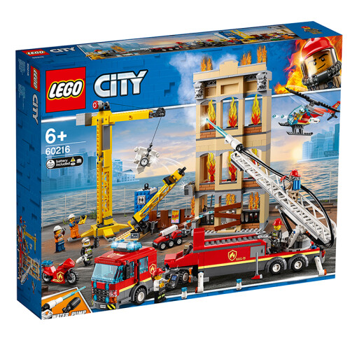 京东超市乐高(LEGO)积木 城市组系列City消防救援队6岁+ 60216 儿童玩具 男孩女孩生日礼物 1月上新