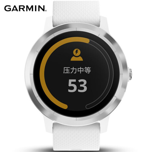 佳明（GARMIN）【迪丽热巴同款】vivoactive3 GPS心率健康智能支付跑步骑行游泳来电提醒50米防水象牙白