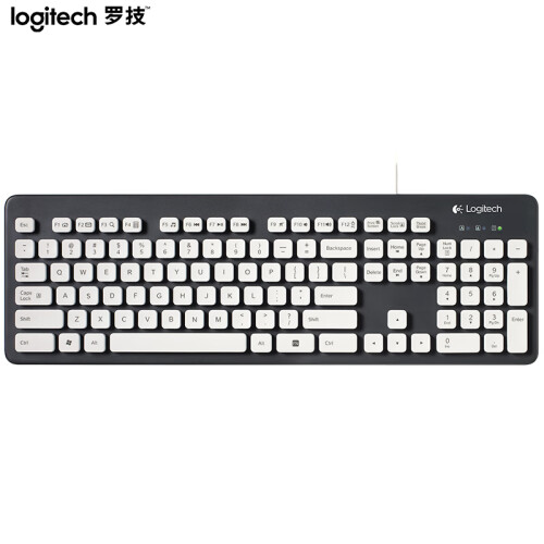 罗技（Logitech）K310 键盘 有线键盘 办公键盘 女性 防水键盘 全尺寸 黑色