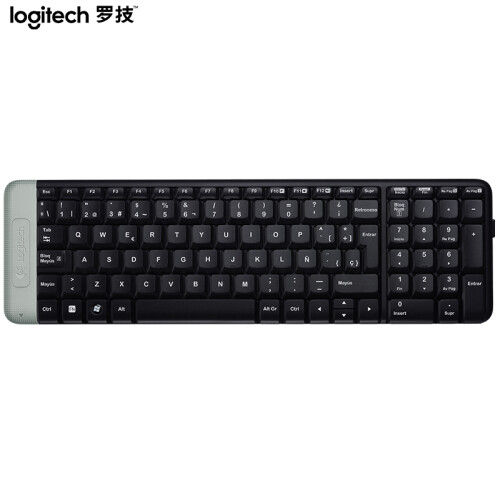 罗技（Logitech）K230 键盘 无线键盘 办公键盘 优联 笔记本键盘 黑色 自营 带无线2.4G接收器