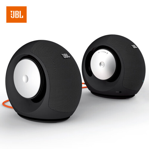 JBL Pebbles 音乐蜗牛升级版 电脑笔记本小音响 便携办公家用PC多媒体 USB供电低音炮 桌面游戏立体声 黑色