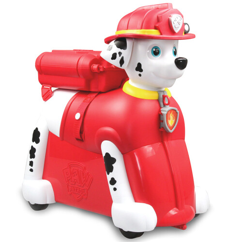 小狗汪汪队立大功（PAW PATROL）旅行箱儿童行李箱 可骑可坐可背可拖拉箱可拆卸背包书包 毛毛骑行箱PP8002