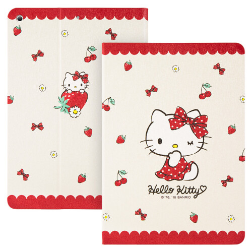 Hello Kitty 新iPad7保护套 2018新款/2017款通用保护壳 9.7英寸卡通防摔支架皮套 小清新凯蒂