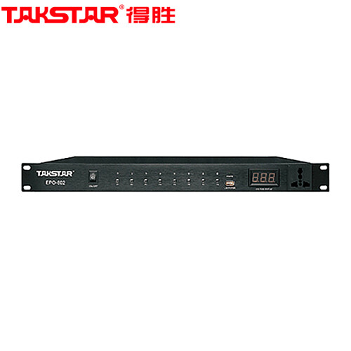 得胜（TAKSTAR）EPO-802电源时序器 8路控制使用方便 会议室舞台演出 KTV工程安装功能厅