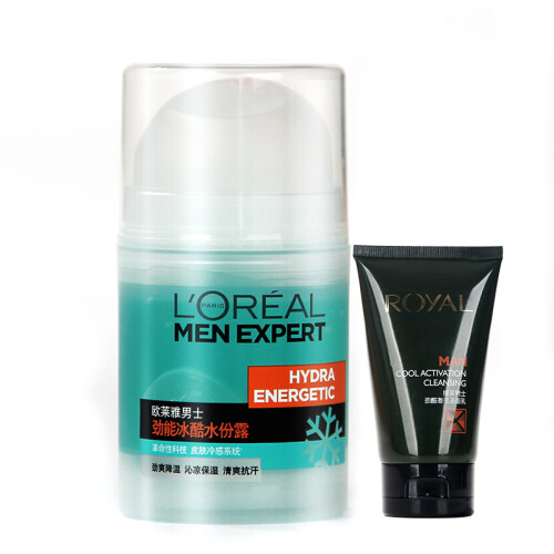 欧莱雅（L'OREAL） 男士劲能醒肤露50ml护肤乳液面霜保湿补水滋润控油清爽多款可选 男士劲能冰酷水份露50ml