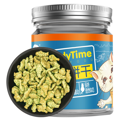 京东超市澳洲品牌 最宠(paddytime)猫零食 猫草薄荷吞拿鱼饼干100g 宠物猫咪食品零食肉干成幼老年猫粮去毛球挑嘴波斯