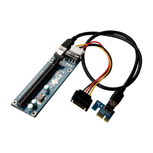 速桥（SUQIAO）PCI-E1X转16X延长线USB3.0挖矿专用显卡延长转接线