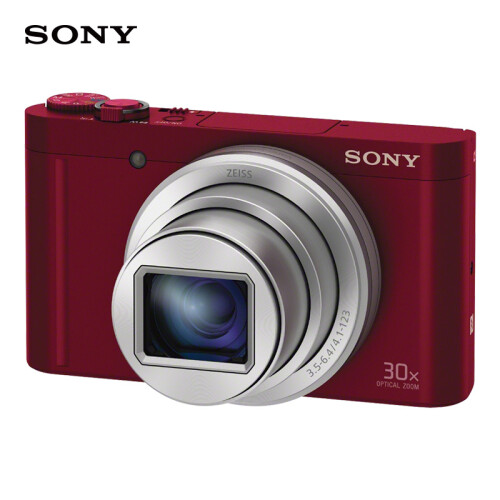 索尼（SONY） DSC-WX500 便携数码相机/照相机/卡片机 红色（约1820万有效像素  180度可翻转屏  Wi-Fi上传）