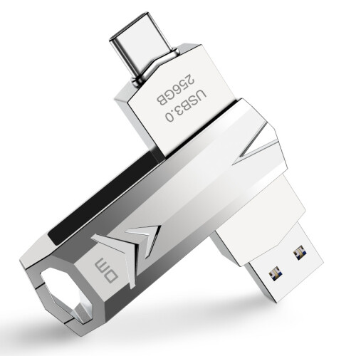 大迈（DM）256GB Type-c USB3.0 U盘 法师PD098系列 安卓手机扩容电脑优盘两用车载高速u盘