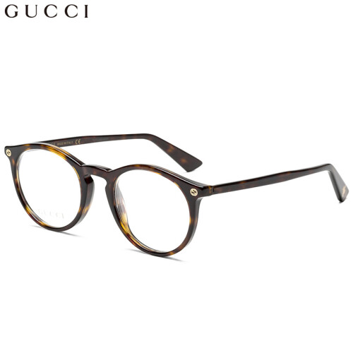 古驰(GUCCI)眼镜框男 镜架 透明镜片哈瓦那色镜框GG0121O 002 49mm