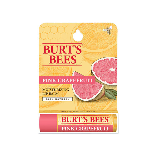 海囤全球【曾舜晞同款】Burt's Bees伯特小蜜蜂葡萄柚味皇牌润唇膏 4.25g/支 水润修护 加倍补水保湿 防干裂脱皮