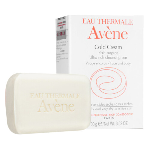 海囤全球法国进口雅漾 (Avene)洁肤皂冷霜滋润皂100g/块 欧洲冷霜配方温和清洁舒缓敏感深层滋润无皂基洁面皂儿童可用