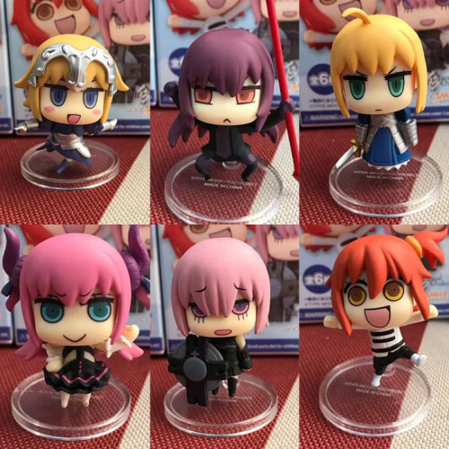 从漫画了解FGO！Fate/Grand Order GSC Q版6款 公仔盒蛋手办模型摆件机箱车饰 FGO GSC Q版6款