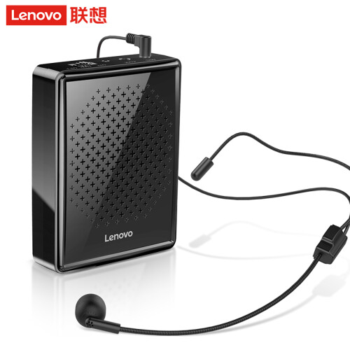 联想（Lenovo）A300小蜜蜂扩音器喇叭 大功率腰挂便携导游教学专用 迷你音响音箱 星耀黑