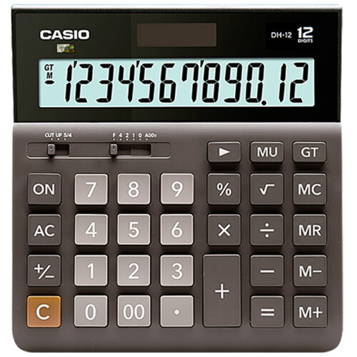 卡西欧（CASIO）DH-12财务专用计算器办公商务会计计算机中型 黑色