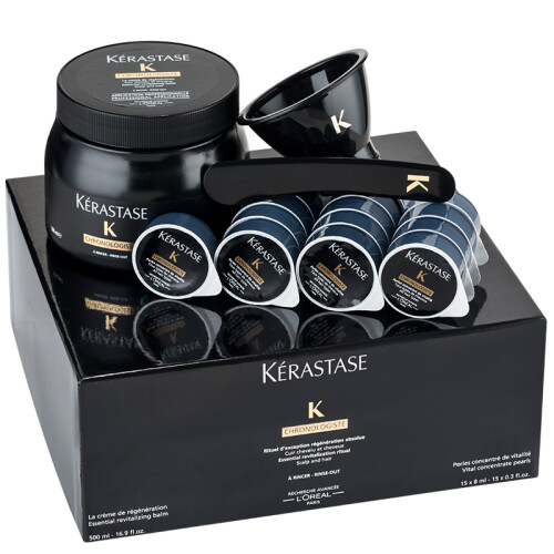 卡诗（KERASTASE） 进口黑钻凝时洗发水 发膜 精油 鱼子酱修护套装 舒缓修护头发护理修护油 卡诗黑钻凝时护理发膜大套装