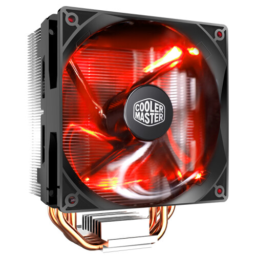 酷冷至尊(Cooler Master) T400i CPU 散热器(支持I9 2066平台/4热管/ PWM温控/LED风扇/背锁扣具/直触热管)