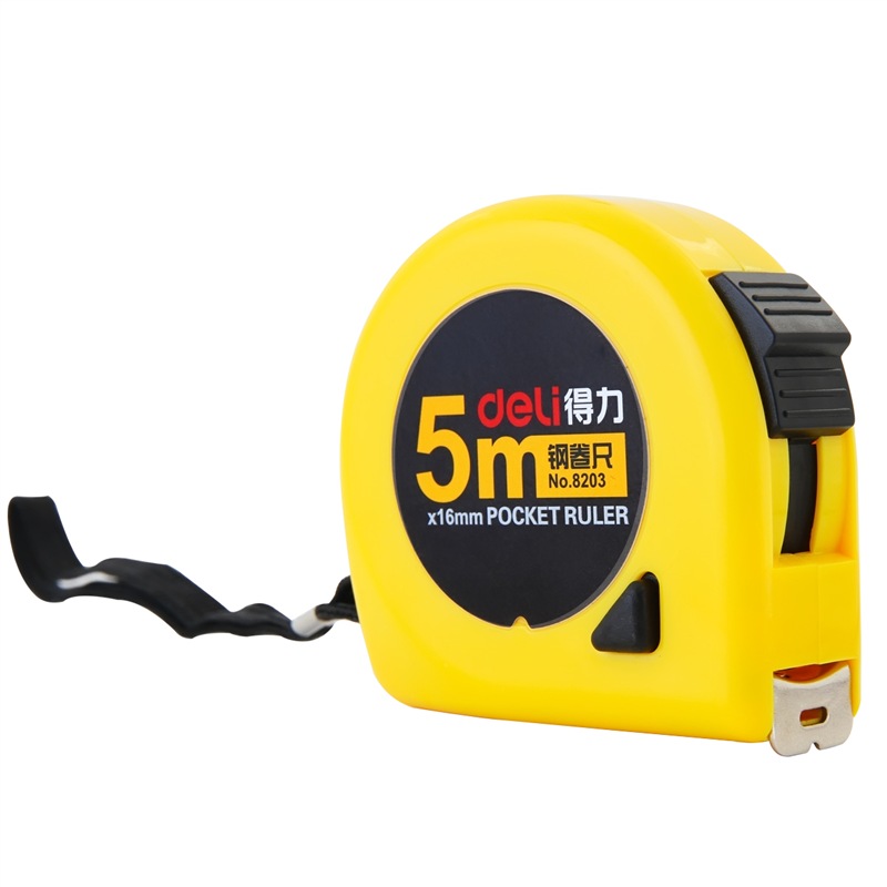 Effective deli5m lock steel tape measure carpentry ruler ruler office supplies renovated 8203 Effective deli5m lock steel tape measure carpentry ruler ruler office supplies renovated 8203