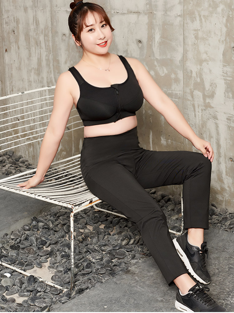 大码运动内衣女防震聚拢胖mm妹妹跑步背心大胸显小200