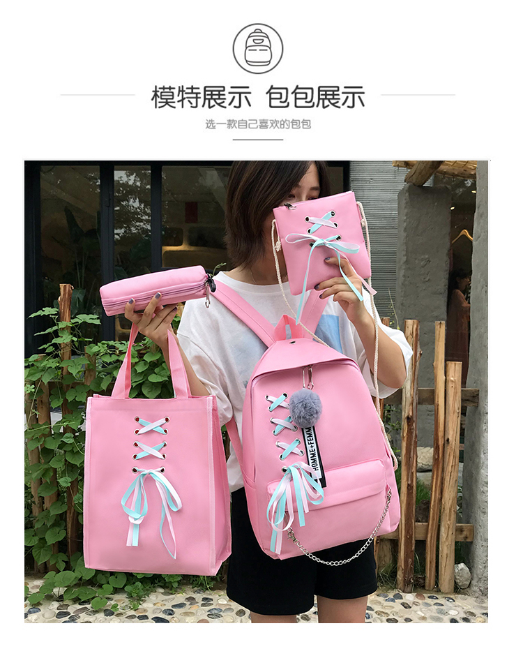 今年流行时尚的古着感少女书包ins火双肩包女2019新款