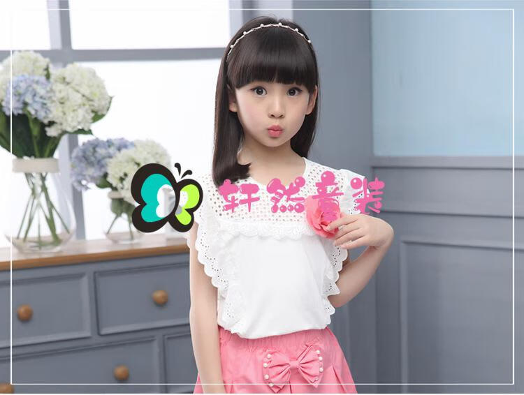 小孩子的衣服5夏装4女童6小学生短裤套装7儿童装8小女孩9衣服3-12岁10